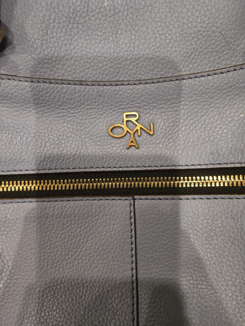 OryAny🪻Beautiful Women's Leather Satchel Handbag in Periwinkle Blue. EUC🪻
